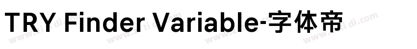 TRY Finder Variable字体转换